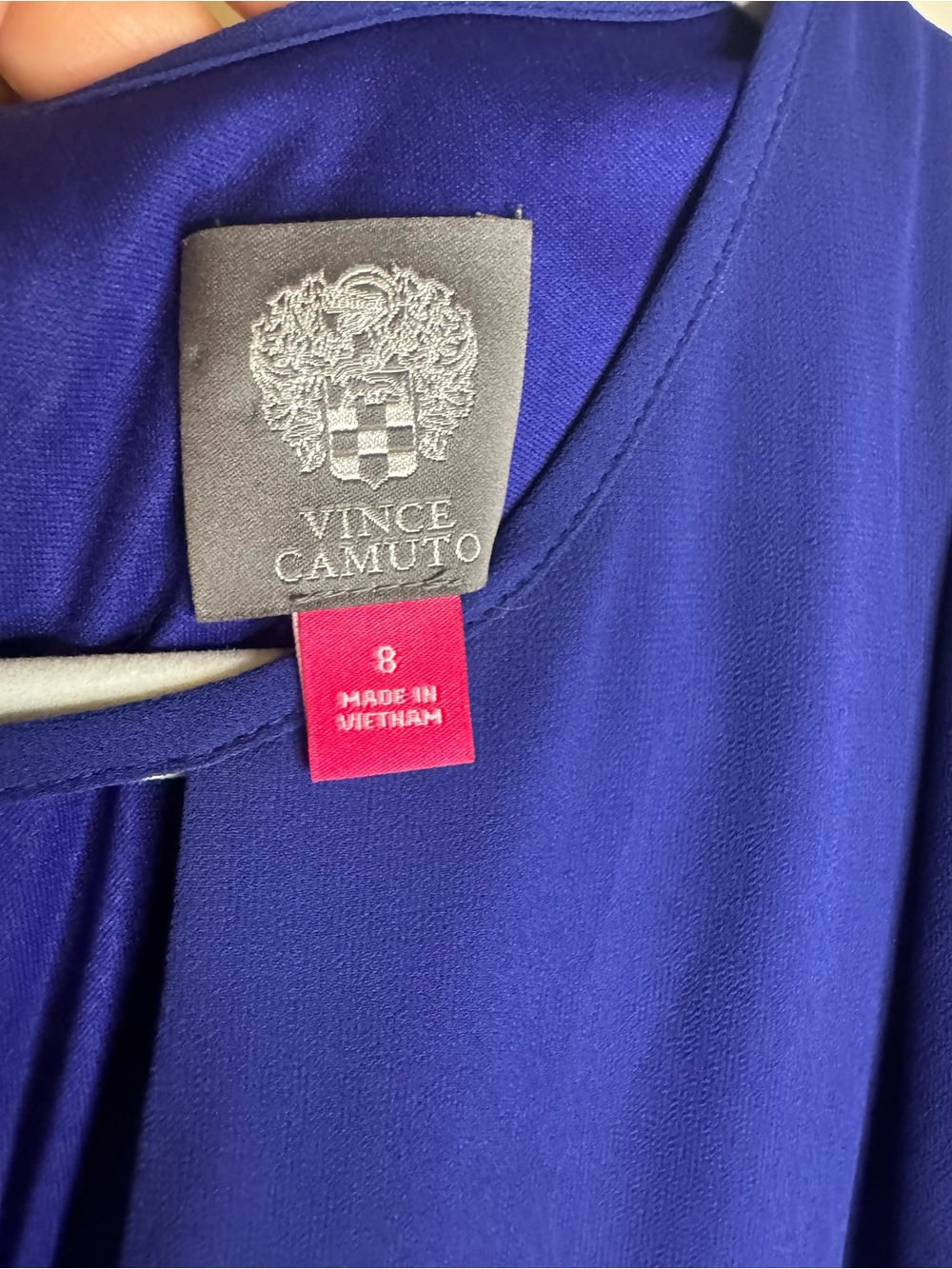 Vince Camuto Ruffle Capped Sleeves Shift Dress Size 8 - Picture 4 of 11